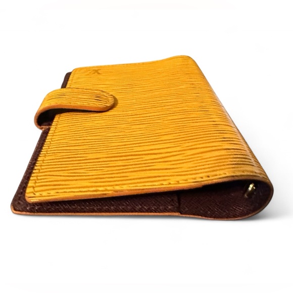 Authentic LOUIS VUITTON Epi Agenda PM Day Planner Cover Yellow LV - Picture 4 of 6